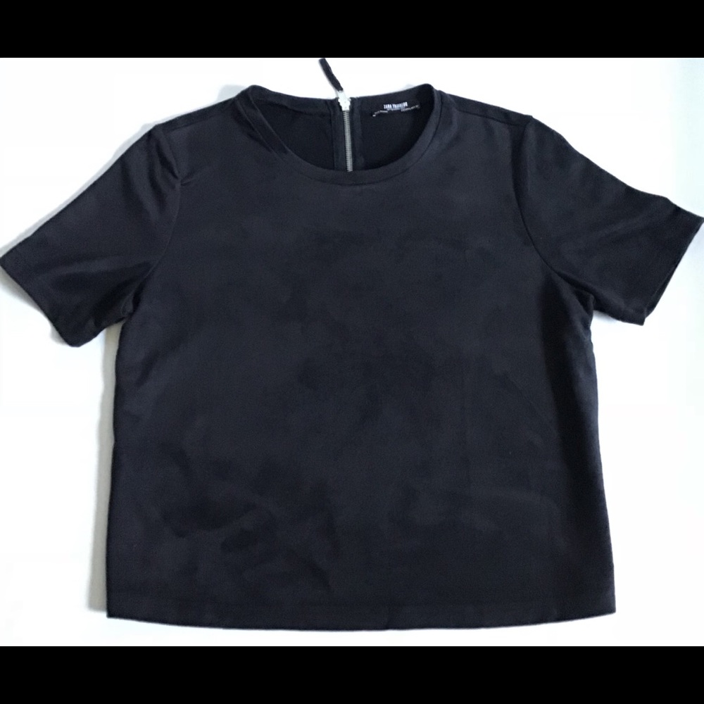 Zara suede top
